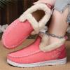Ladmiple Furry Boots For Women Y2K Women's Winter Snow Boots Classic Faux Fur Lined Slip On Ankle Boots Fashion Casual Warm Outdoor Comfortable Walking Shoes view 3