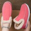 Ladmiple Furry Boots For Women Y2K Women's Winter Snow Boots Classic Faux Fur Lined Slip On Ankle Boots Fashion Casual Warm Outdoor Comfortable Walking Shoes view 4