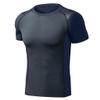 compression shirt Tight fitting shirt men's short sleeved, training T-shirt, sports baseline T-shirt top, running base shirt(A1,Small) view 1