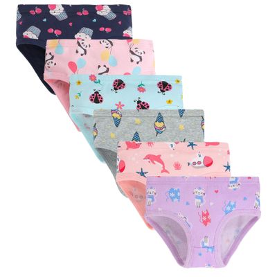 Boboking Girls Soft Cotton Panda Cat Panties Little Girls' Underwear Toddler Briefs 2T