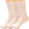 3 Pairs Women Winter Wool Cable Knit Crew Knee High Boot Socks,Size 5-11#W919 (Polyester Blend, Color D15) view 1
