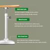 Ballet Barre Heavy Duty Steel Ballet Barre with Wooden Handle, Household Dance Studio Leg Pressure Pole, Can Bear A Weight of 500kg (Color : White, Size : 2M/6.6FT) view 2