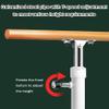 Ballet Barre Heavy Duty Steel Ballet Barre with Wooden Handle, Household Dance Studio Leg Pressure Pole, Can Bear A Weight of 500kg (Color : White, Size : 2M/6.6FT) view 4