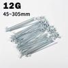 ZOCKZ 12G E-Bike Spokes 2.5mm Diameter Carbon Steel Electric Bicycle Motorcycle Spokes with Nipples 45~305mm Wheel Tire Spokes for MTB Fat Electric Bicycle (75mm 20Pcs) view 2