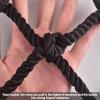 HJZALMI Polyester Sports Netting, Stair Balcony Protection Rope Net, Playground Fence Netting, Baseball Softball Backstop Nets, 8/10/12/15cm Mesh, 10mm Rope (Color : Black-mesh8cm, Size : 3mx6m) view 4
