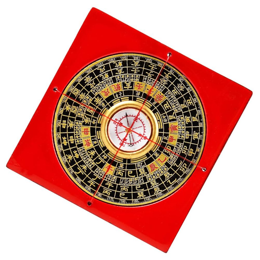 GANAZONO Chinese Feng Shui Compass Portable Pan for Outdoor Navigation and Home Decor Compact Design Traditional Markings for Accurate Readings