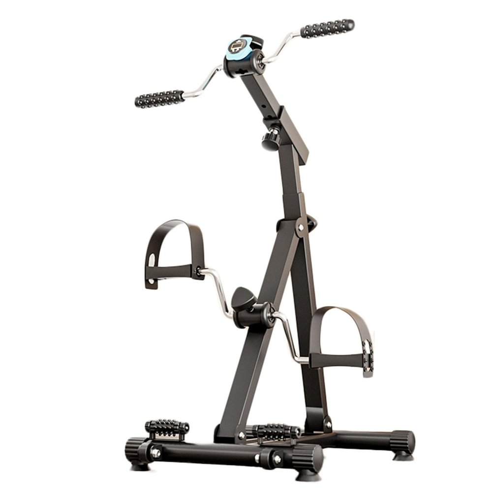 BXKCFYBSQ Bike Pedal Exerciser,Mini Exercise Bikes,Pedal Exerciser,with Handle Adjustable Fitness Equipment for Seniors for Arm or Leg Fitness and Rehabilitation Training