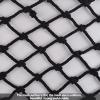 HJZALMI Polyester Sports Netting, Stair Balcony Protection Rope Net, Playground Fence Netting, Baseball Softball Backstop Nets, 8/10/12/15cm Mesh, 10mm Rope (Color : Black-mesh15cm, Size : 2mx5m) view 3