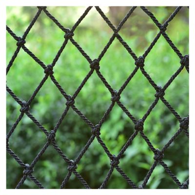 HJZALMI Child Protective Net, Construction Safety Net, Playground Outdoor Fence, Indoor/Outdoor Decor Rope Net 8mm Thick 6/8/10/12cm Mesh, Various Size (Color : Black-mesh10cm, Size : 2mx4m)