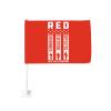 Red Friday Remember Everyone Deployed Car Flag Decoration Banner Double Sided Car Window Decor (Without Flagpole view 1