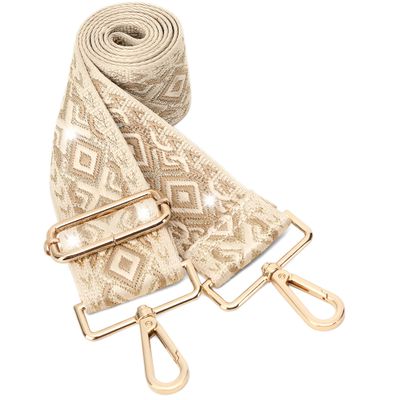 GINJKGO Purse Strap Women's Crossbody Handbags - Purse Straps Replacement Crossbody, Jacquard Weave Shoulder Strap for Bags