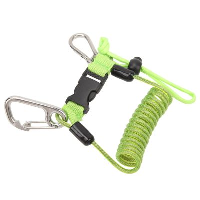 VGEBY Diving Camera Lanyard, Anti-Lost Stainless Steel Hook, Coiled Spring Rope for Divers, Climbers and Underwater Photographers