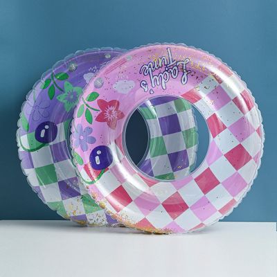 Thickened Striped Swimming Ring Inflatable Underarm Swimming Ring Water Wing Double airbag Swimming Ring