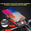 5 in 1, Solar Bike Light with Phone Holder, Horn (Blue 4000mAh) view 4
