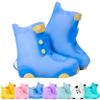 Galashield Rain Shoe Covers Kids Waterproof Shoe Cover for Boys Girls Reusable Galoshes Overshoes (Blue/Yellow, Small) view 1
