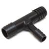 Boat Reducing Tee Fitting | Black Plastic view 1