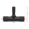 Boat Reducing Tee Fitting | Black Plastic view 3