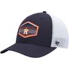 47 MLB Burgess Adjustable Snapback Mesh Trucker Hat, Adult One Size Fits All (Houston Astros) view 1
