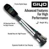 GIYO Digital Shock Pump 600 PSI  Turbo-Assist for Easy Inflation, Micro Air-Bleeder, Robust Aluminum Barrel, Comfort Grip & Braided Hose, Ideal for Fork & Rear Suspension GS-52L view 4