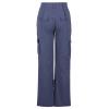 Womens Cargo Pants Y2K Teen Girls Fashion Low Waist Parachute Pants Baggy Wide Leg Jogger Pants Streetwear Hiking Pants Blue view 4