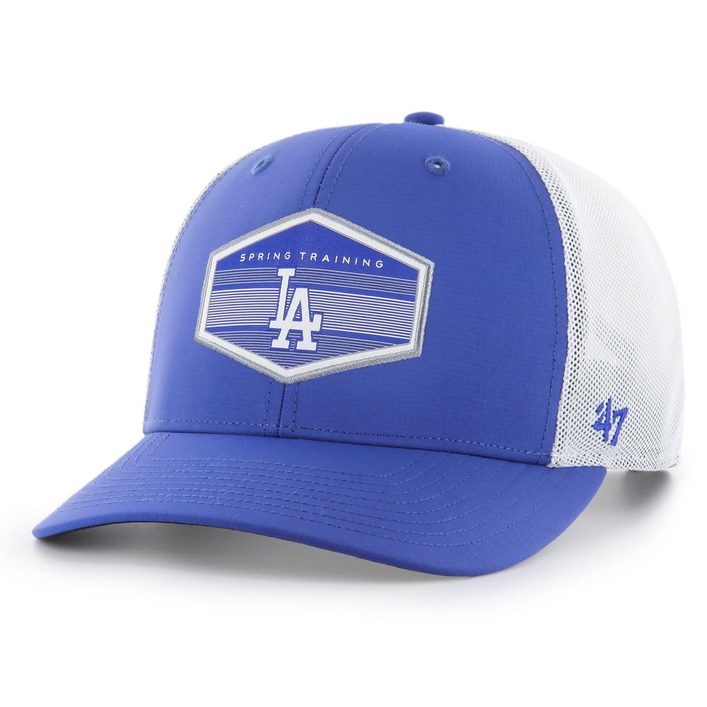 47 MLB Burgess Adjustable Snapback Mesh Trucker Hat, Adult One Size Fits All - Los Angeles Dodgers