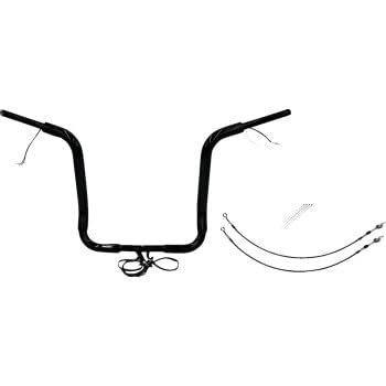 Fat Baggers, Inc. 801516-B 1-1/2in. Plug and Play EZ Install Round Top Handlebar Kit - Black