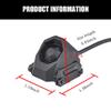 okyass Tactical Modular Button Remote Activation Pressure Switch for SF M300 M600 PEQ15/L3 Series Weapon Light and Tactical Flashlight,for 20mm Picatinny Rail (SF Plug Black) view 3