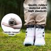 Galashield Rain Shoe Covers Kids Waterproof Shoe Cover for Boys Girls Reusable Galoshes Overshoes (White/Black, Small) view 4