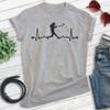 EVERTREE CLOTHING Softball Batter Heartbeat, Unisex Women's Shirt, I Love Softball Batter Lover Player Coach Gift, Heather Gray, X-Large view 3
