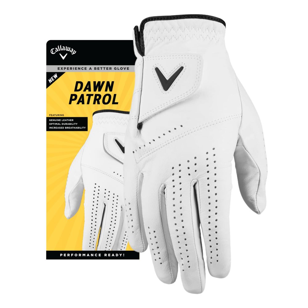Callaway Golf Dawn Patrol Glove (Worn on Right Hand, White 2024, XX-Large, Standard)