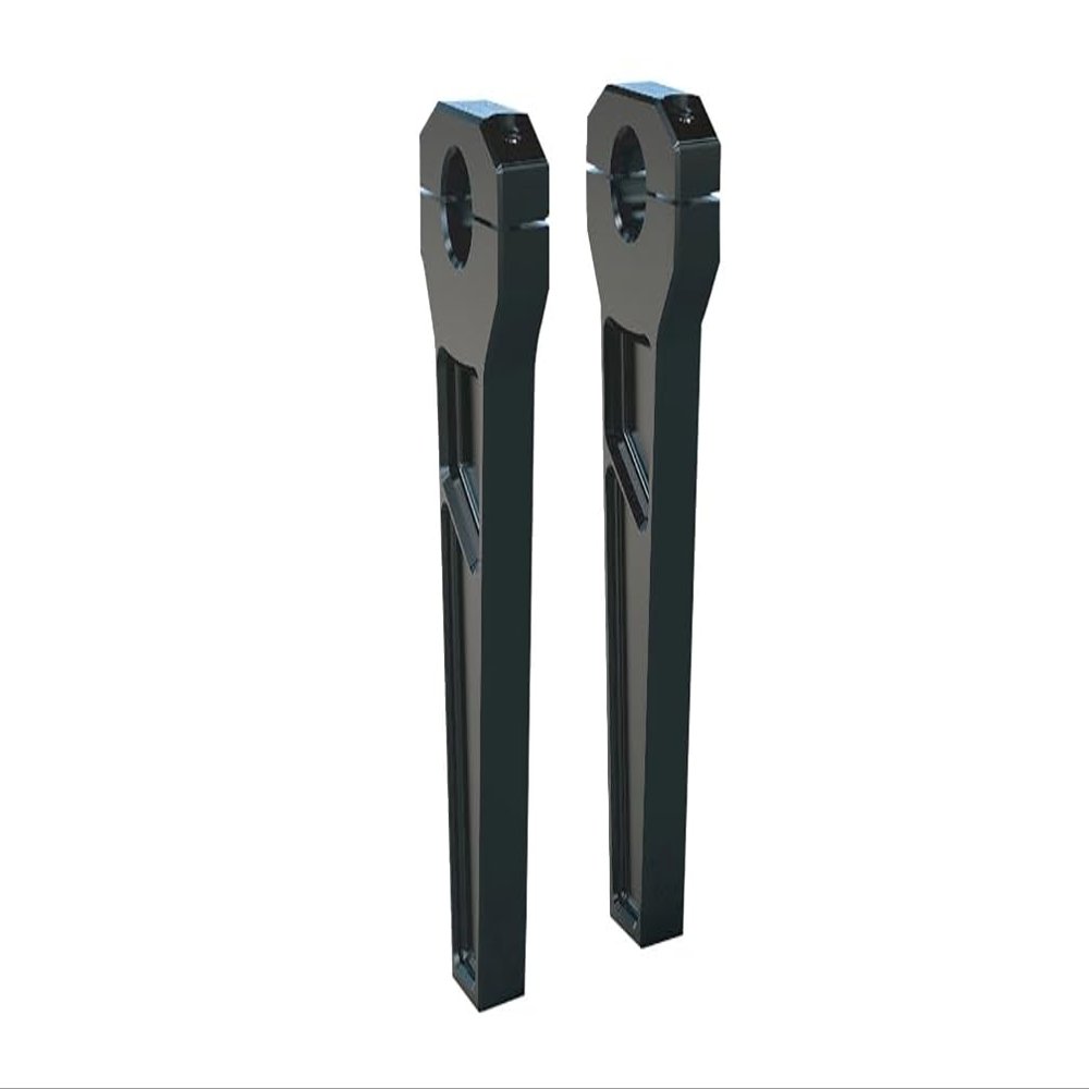 Todds Cycle TD-R11-08B 1in. Handlebar Riser Kit - 8in. Rise - Black