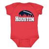 Houston Skyline Kid's Bodysuit for Football Fans (Red, 12M) view 1
