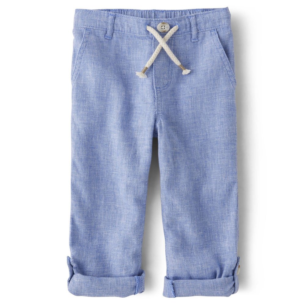 Gymboree,and Toddler Drawstring Linen Pants,Boy That's Blue,8
