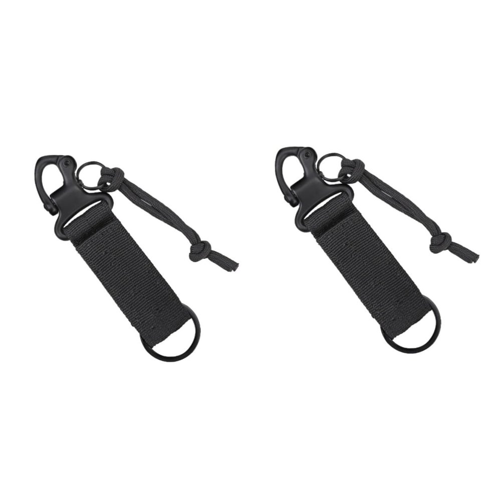 Sosoport 2pcs Climbing Carabiner Keychain Lanyard Belt Accessory for Outdoor Sports