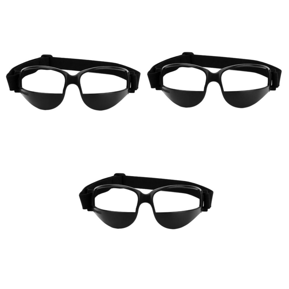 Sosoport 3pcs Basketball Sports Goggles Low Head Glasses Training Aid Goggle Glasses for Basketball Training