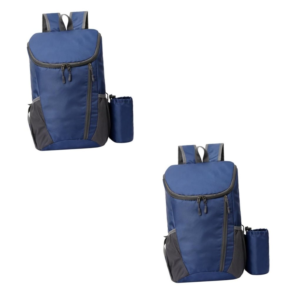 BESPORTBLE 2pcs Lightweight Hiking Backpack Water-resistant Straps for Outdoor Adventures Convenient Foldable Design for Easy Storage