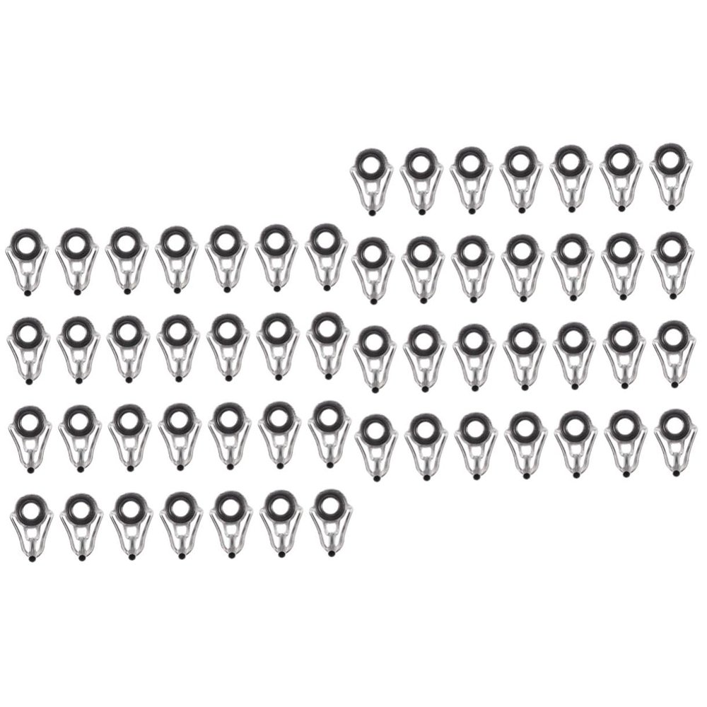 Sosoport 160pcs Fishing Rod Repair Kit Guide Ring Fishing Rod Tip Eyes Clips Gear Kit