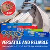 Premium Stainless Steel D-Ring Shackles, Marine Grade, 4-Pack, 3/8" Mini Bow or Clevis Anchor Shackle for Boat, Sailboat, Chain, Rigging Clasp view 4