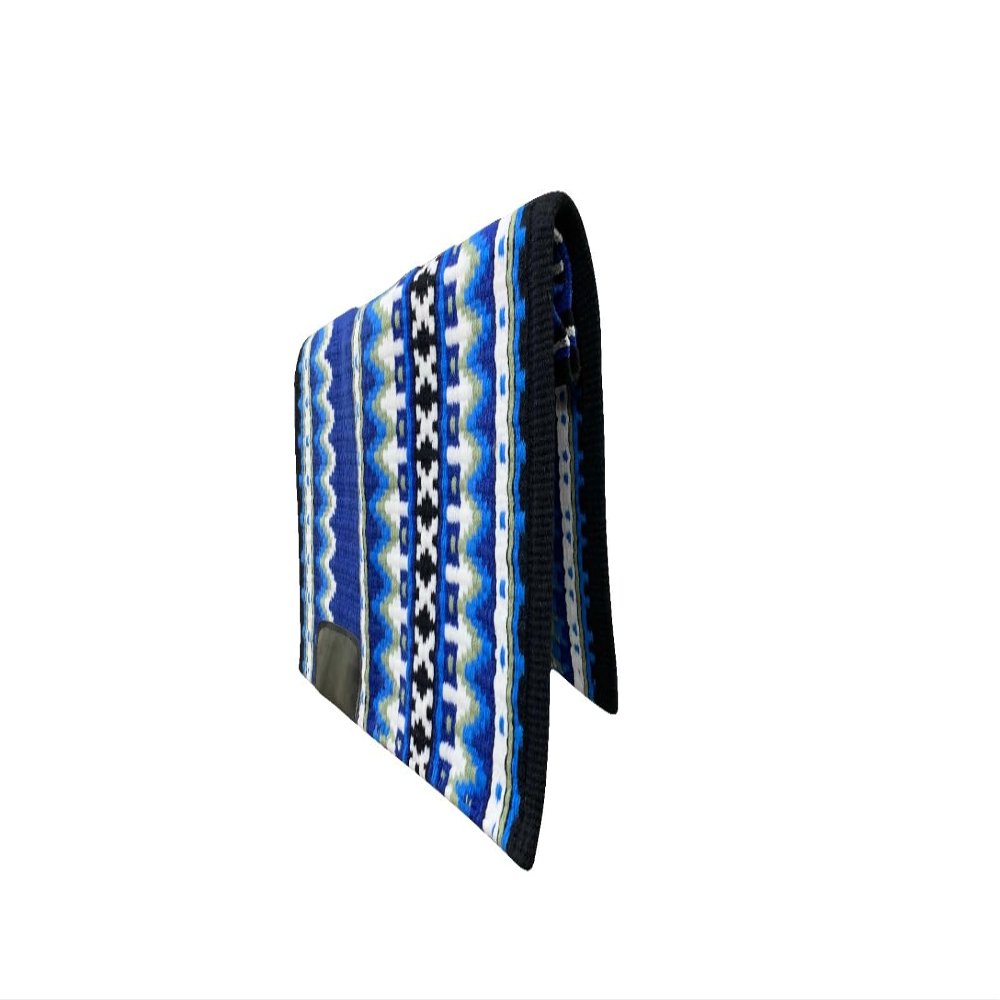 EQUINE OVERSEAS Western Saddle pad Saddle Blanket 100% New-Zealand Wool Show Pad (34"X40") Royal ME