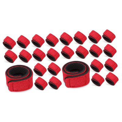 Sosoport 20pcs Fishing Pole Wraps Casting Rod Straps Fishing Rod Sleeve Pole Wraps