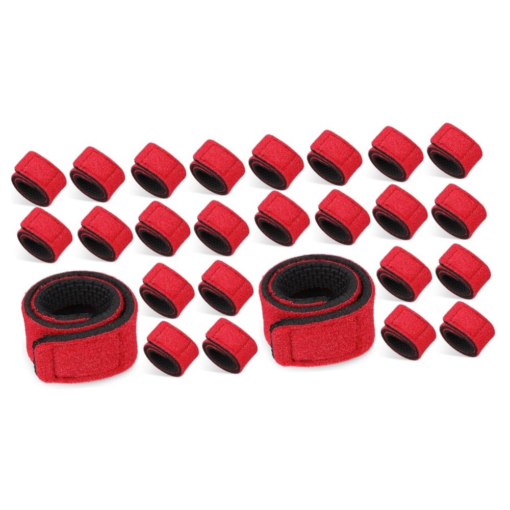 Sosoport 20pcs Fishing Pole Wraps Casting Rod Straps Fishing Rod Sleeve Pole Wraps