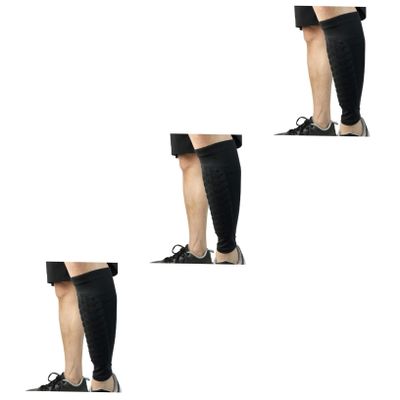 VANZACK 3pcs Piece Calf Compression Sleeve for Men Women Football Shin Guard Running Cycling Hiking Size XL