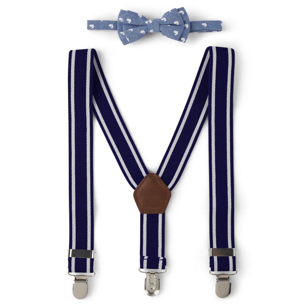 Gymboree,and Toddler Bow Tie and Suspenders Set,Blue Bunny Set,10-12