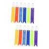 Sosoport 24pcs Reflective Keychain for Boys and Girls Adults Stylish Pendant Key Holders Fluorescent and High Visibility Reflective Backpack Strap view 1