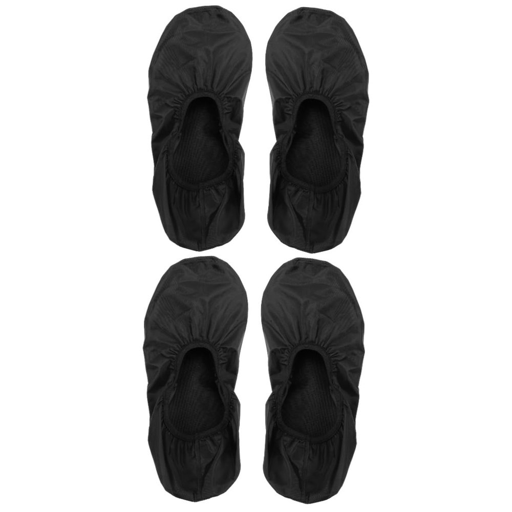 Sosoport 4pcs Bowling Shoe Protectors Overshoes for Women Reusable Foot Cover Sports Bowling Supplies Rainproof Shoe Covers