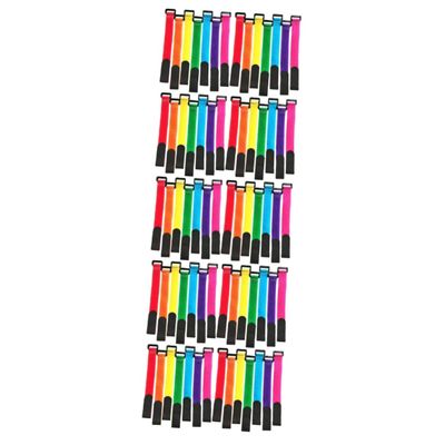 Sosoport 100pcs Reusable Fishing Rod Straps Portable Fixing Straps for Easy Storage and Transport Fishing Accessories for Organizing and Bundling Poles