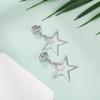 Trendy Star Clip on Earrings for Women Gold Silver Black Star Drop Earrings Double Star Non Piercing Ear Clip Birthday Party Jewelry Gifts for Women view 4
