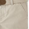 Gymboree,and Toddler Belted Twill Chino Shorts,Stone,7 view 3