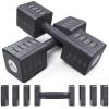 Adjustable Dumbbells Hand Weights Set: Sportneer 5 in 1 Weight Adjustment 10 LB Dumbbells Set of 2 Free Weights Fast Adjust Dumbbell Weight Set for Women Men Home Gym Exercise Workout Strength view 1