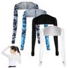 ihreesy 4PCS Cooling Shawl Arm Sleeves,UV Sun Protection Shawl Arm Sleeves Breathable Anti-UV Comfortable Arm Sleeves for Outdoor Activity Riding Fishing,Black+White+Camouflage Gray+Camouflage Blue view 1